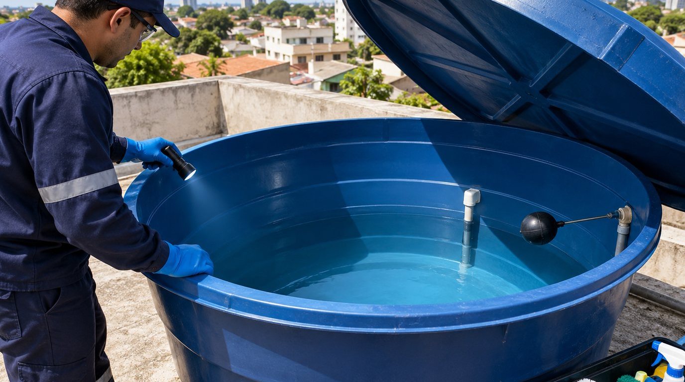Caixa d'Água Abastecida em Mogi das Cruzes‑SP