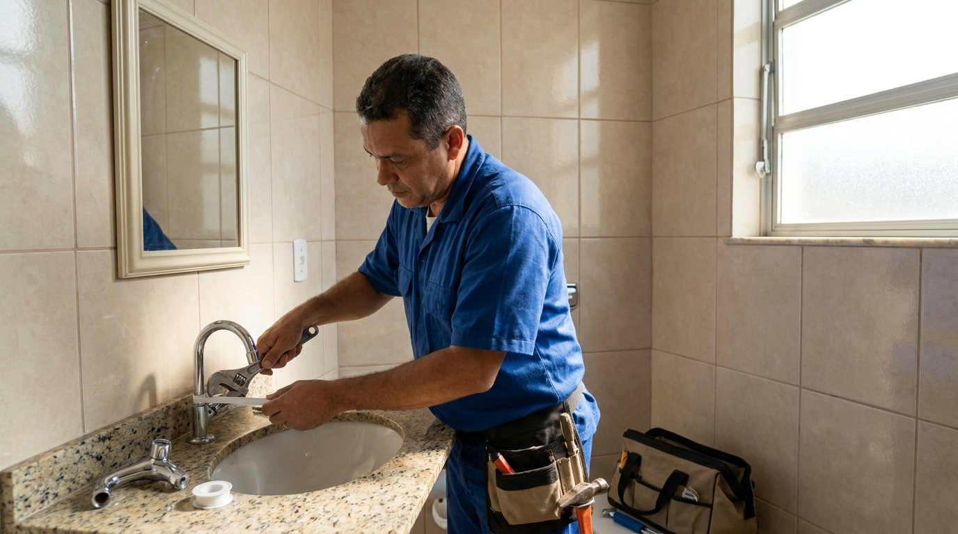 Instalação Hidráulica no Banheiro em Mogi das Cruzes‑SP