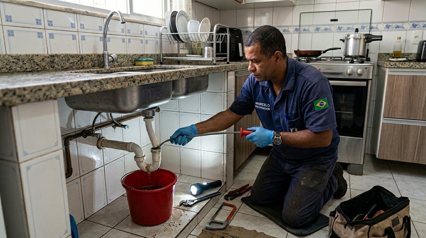 Ligação da Pia da Cozinha em Mogi das Cruzes‑SP