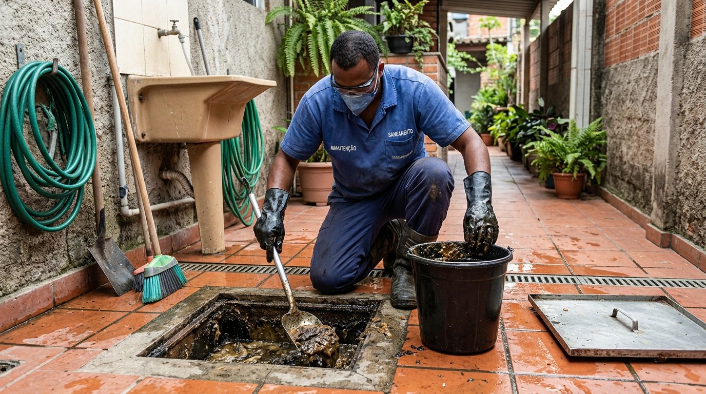 Limpeza de Caixa de Gordura Comercial em Mogi das Cruzes‑SP