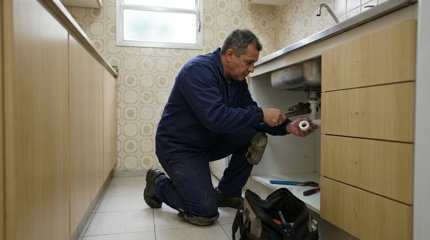 Reparo Hidráulico na Cozinha em Mogi das Cruzes‑SP