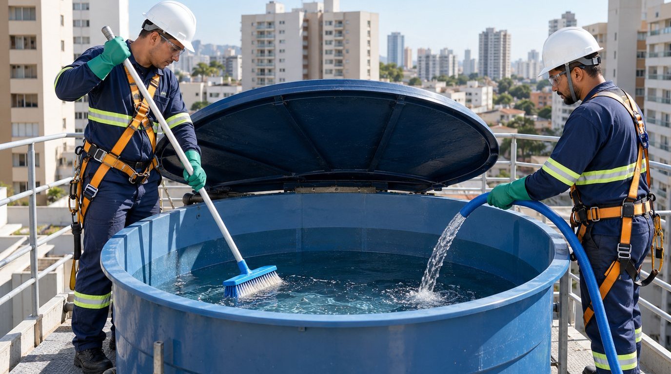 Reservatório de Condomínio em Mogi das Cruzes‑SP